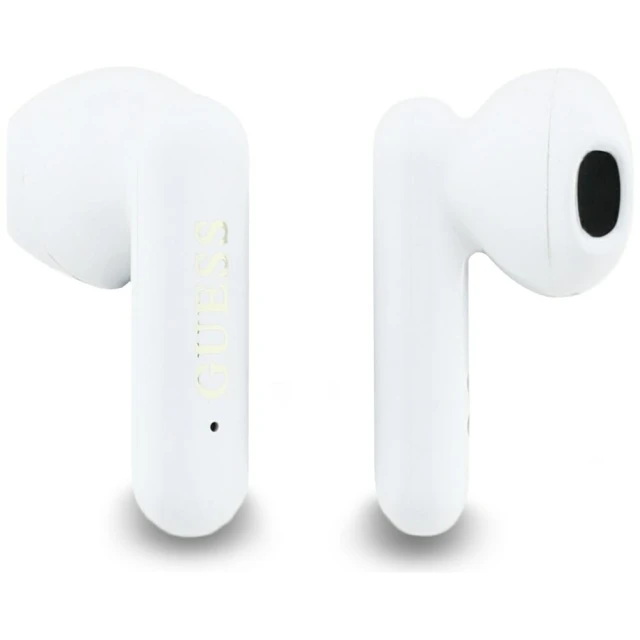 Бездротові навушники TWS Guess 4G Metal Logo White (GUTWSJ7HE4GH)