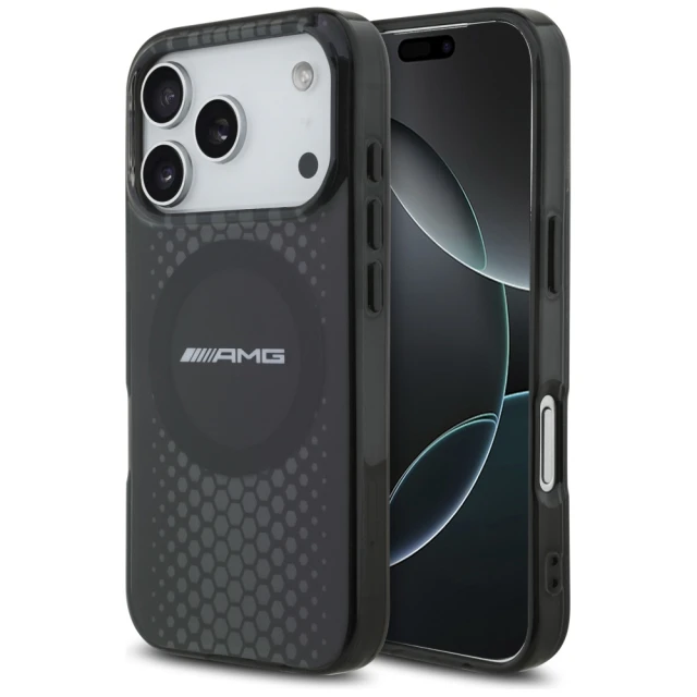 Чохол AMG Double Layer Transparent Graphics для iPhone 17 Pro Black with MagSafe (AMHMP17L24HHGPK)