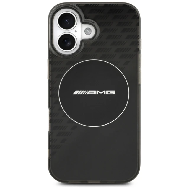 Чохол AMG Double Layer Transparent Smocked для iPhone 17 Black with MagSafe (AMHMP17S24HTRDK)