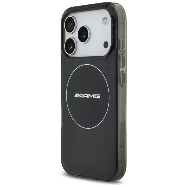 Чохол AMG Double Layer Transparent Smocked для iPhone 17 Pro Black with MagSafe (AMHMP17L24HTRDK)