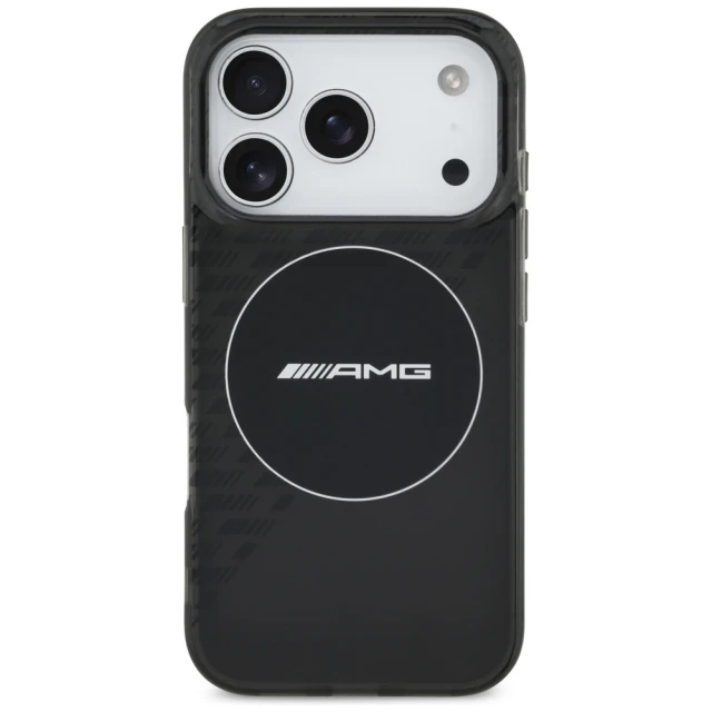 Чохол AMG Double Layer Transparent Smocked для iPhone 17 Pro Black with MagSafe (AMHMP17L24HTRDK)
