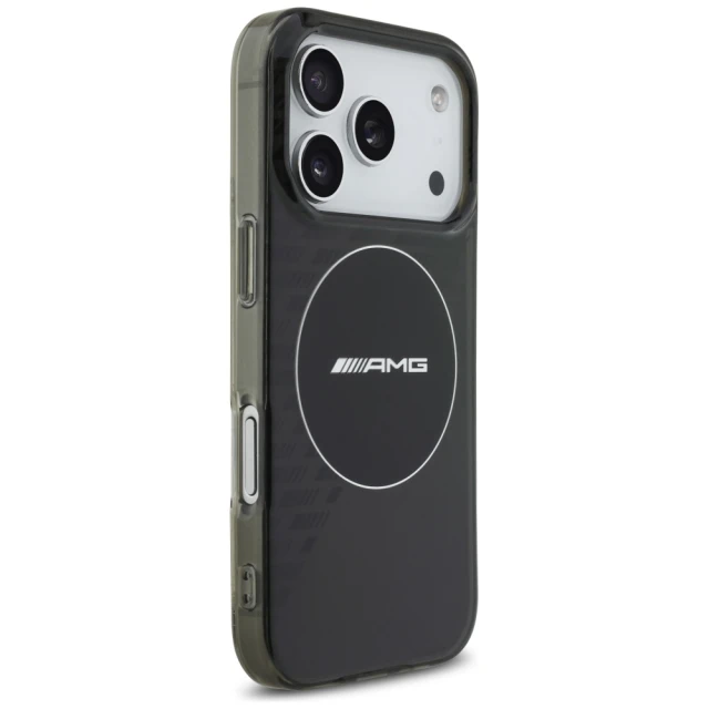 Чохол AMG Double Layer Transparent Smocked для iPhone 17 Pro Black with MagSafe (AMHMP17L24HTRDK)