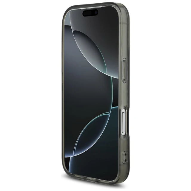 Чохол AMG Double Layer Transparent Smocked для iPhone 17 Pro Black with MagSafe (AMHMP17L24HTRDK)