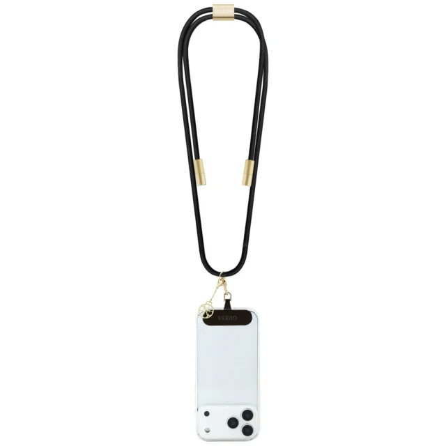 Кабель Guess Crossbody Strap 4G Charm USB-C to USB-C 1.5m Black (GUCCUCNY4GDK)