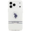 Чохол US Polo DH and Bottom Stripe Logo для iPhone 17 Pro Max White with MagSafe (USHMP17XUNEH)
