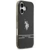 Чохол US Polo DH and Bottom Stripe Logo для iPhone 17 Black with MagSafe (USHMP17SUNEK)
