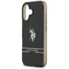 Чохол US Polo DH and Bottom Stripe Logo для iPhone 17 Black with MagSafe (USHMP17SUNEK)