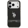 Чохол US Polo DH and Bottom Stripe Logo для iPhone 17 Pro Black with MagSafe (USHMP17LUNEK)