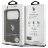 Чохол US Polo DH and Bottom Stripe Logo для iPhone 17 Pro Black with MagSafe (USHMP17LUNEK)