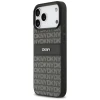 Чехол DKNY Repeat Texture Pattern with Tonal Stripe для iPhone 17 Pro Max Black (DKHCP17XPRTHSLK)