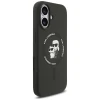 Чохол Karl Lagerfeld Silicone Karl & Choupette Ring для iPhone 17 Black with MagSafe (KLHMP17SSCMKCRHK)