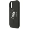 Чохол Karl Lagerfeld Silicone Karl & Choupette Ring для iPhone 17 Black with MagSafe (KLHMP17SSCMKCRHK)