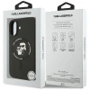 Чохол Karl Lagerfeld Silicone Karl & Choupette Ring для iPhone 17 Black with MagSafe (KLHMP17SSCMKCRHK)