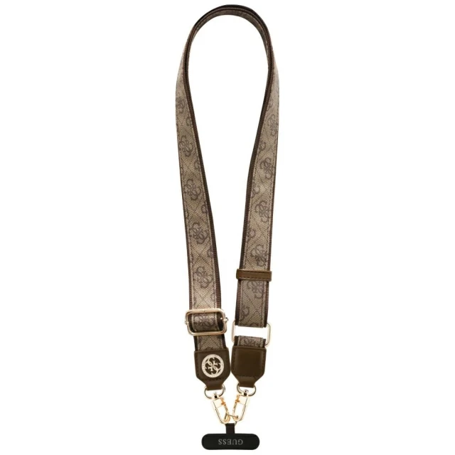 Універсальний ремінець Guess Universal CBDY 4G Tether Patch Strass Metal Logo Brown (GUUCNP4DGMW)