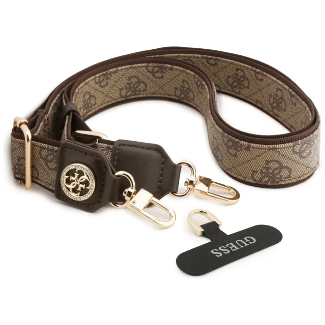Універсальний ремінець Guess Universal CBDY 4G Tether Patch Strass Metal Logo Brown (GUUCNP4DGMW)