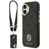 Чохол Guess 4G Strass Logo & Big Strap Metal Buttons для iPhone 17 Black with MagSafe (GUHMP17SP4G4DCSK)