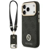 Чохол Guess 4G Strass Logo & Big Strap Metal Buttons для iPhone 17 Pro Black with MagSafe (GUHMP17LP4G4DCSK)