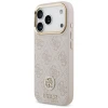 Чохол Guess 4G Strass Logo & Big Strap Metal Buttons для iPhone 17 Pro Pink with MagSafe (GUHMP17LP4G4DCSP)