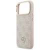 Чохол Guess 4G Strass Logo & Big Strap Metal Buttons для iPhone 17 Pro Max Pink with MagSafe (GUHMP17XP4G4DCSP)