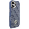 Чохол Guess 4G Strass Logo & Big Strap Metal Buttons для iPhone 17 Blue with MagSafe (GUHMP17SP4G4DCSB)