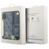 Чохол Guess 4G Strass Logo & Big Strap Metal Buttons для iPhone 17 Blue with MagSafe (GUHMP17SP4G4DCSB)