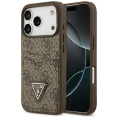 Чохол Guess 4G Double Card Triangle для iPhone 17 Pro Brown (GUHCP17LP4TPW)
