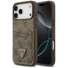Чохол Guess 4G Double Card Triangle для iPhone 17 Pro Max Brown (GUHCP17XP4TPW)