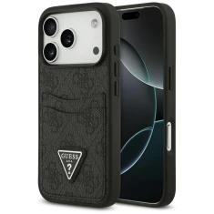 Чохол Guess 4G Double Card Triangle для iPhone 17 Pro Black (GUHCP17LP4TPK)