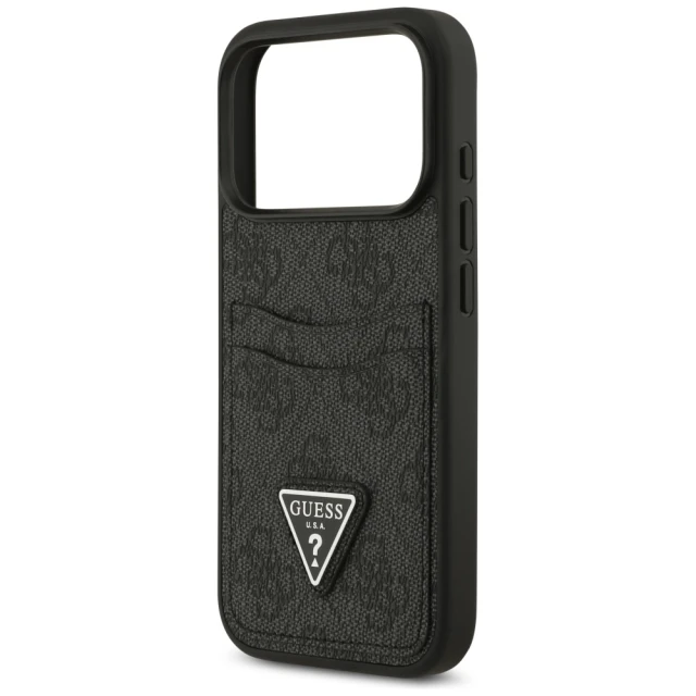 Чохол Guess 4G Double Card Triangle для iPhone 17 Pro Black (GUHCP17LP4TPK)