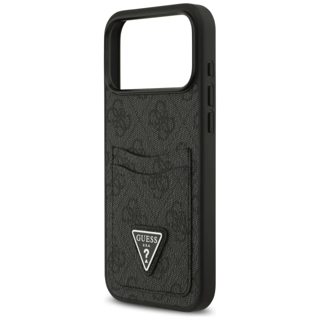 Чохол Guess 4G Double Card Triangle для iPhone 17 Pro Max Black (GUHCP17XP4TPK)