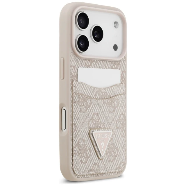 Чохол Guess 4G Double Card Triangle для iPhone 17 Pro Pink (GUHCP17LP4TPP)