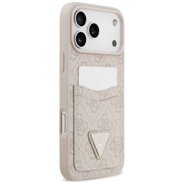 Чохол Guess 4G Double Card Triangle для iPhone 17 Pro Max Pink (GUHCP17XP4TPP)