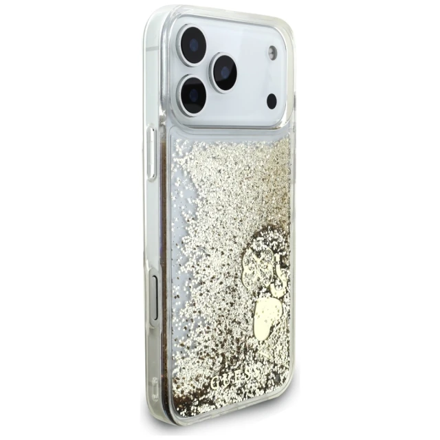 Чохол Guess Liquid Glitter 4 Charms для iPhone 17 Pro Max Gold (GUHCP17XGLHFLGO)