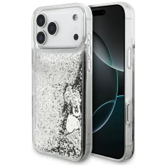 Чохол Guess Liquid Glitter Charms для iPhone 17 Pro Max Silver (GUHCP17XGLHFLSI)