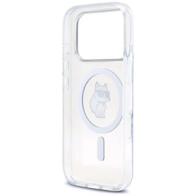 Чехол Karl Lagerfeld IML Choupette для iPhone 17 Pro Transparent with MagSafe (KLHMP17LHFCCNOT)