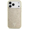 Чехол Guess Glitter Triangle Logo для iPhone 17 Pro Max Gold with MagSafe (GUHMP17XPFGTSCMD)
