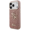 Чохол Guess Fixed Glitter Big 4G Metal Frame для iPhone 17 Pro Pink (GUHCP17LHG4SGCP)