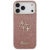 Чохол Guess Fixed Glitter Big 4G Metal Frame для iPhone 17 Pro Max Pink (GUHCP17XHG4SGCP)