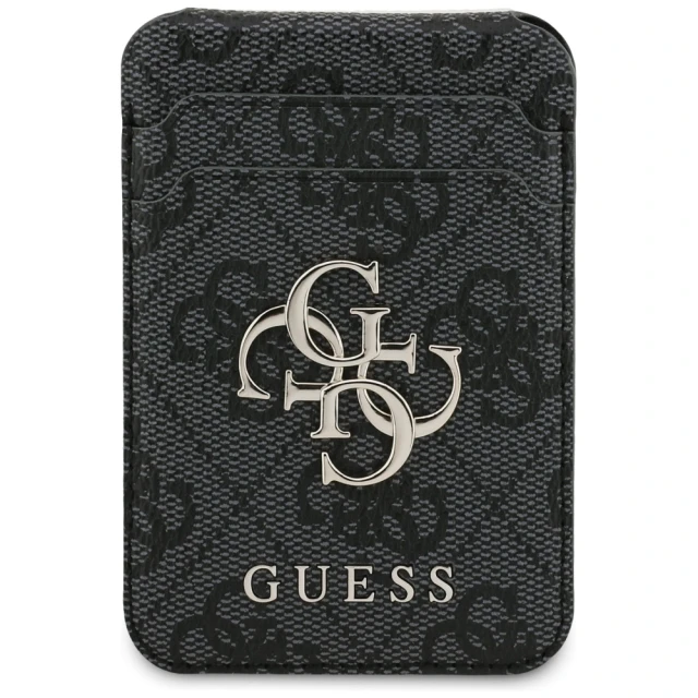 Чохол та магнітний гаманець Guess 4G для iPhone 17 Pro Black with MagSafe (GUBPHCP17LP4SM4MCK)