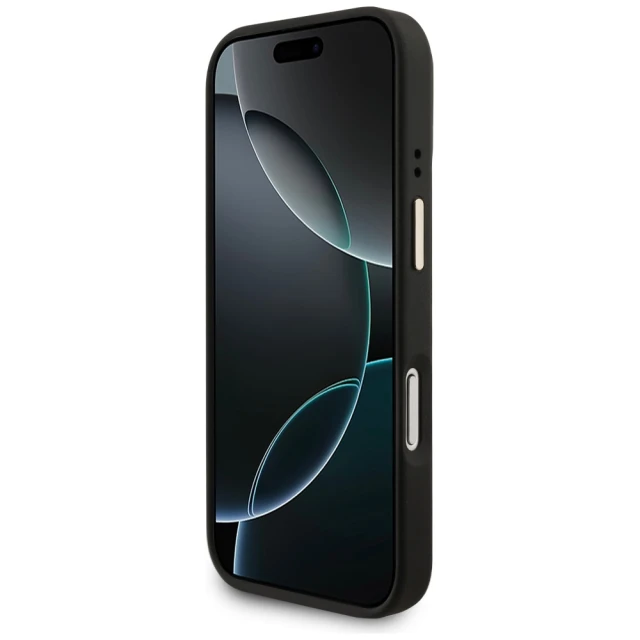 Чохол та магнітний гаманець Guess 4G для iPhone 17 Pro Black with MagSafe (GUBPHCP17LP4SM4MCK)