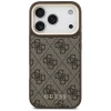 Чохол та магнітний гаманець Guess 4G для iPhone 17 Pro Brown with MagSafe (GUBPHCP17LP4SM4MCW)