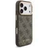 Чохол та магнітний гаманець Guess 4G для iPhone 17 Pro Brown with MagSafe (GUBPHCP17LP4SM4MCW)