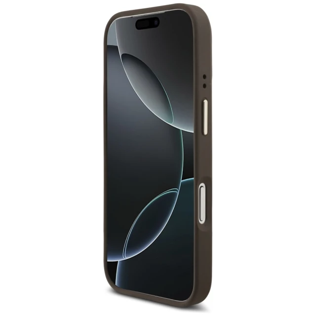 Чохол та магнітний гаманець Guess 4G для iPhone 17 Pro Brown with MagSafe (GUBPHCP17LP4SM4MCW)