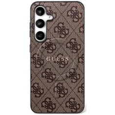 Чехол Guess 4G Ring Classic Logo для Samsung Galaxy S25 FE (S731) Brown with MagSafe (GUHMS25FEG4GFRW)