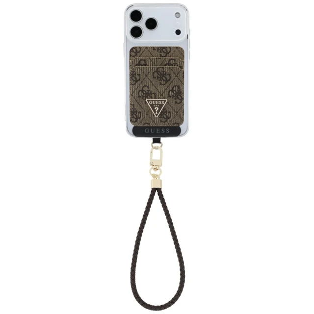 Чехол Guess Triangle Brown with MagSafe (GUBPWMWSP4GTW)