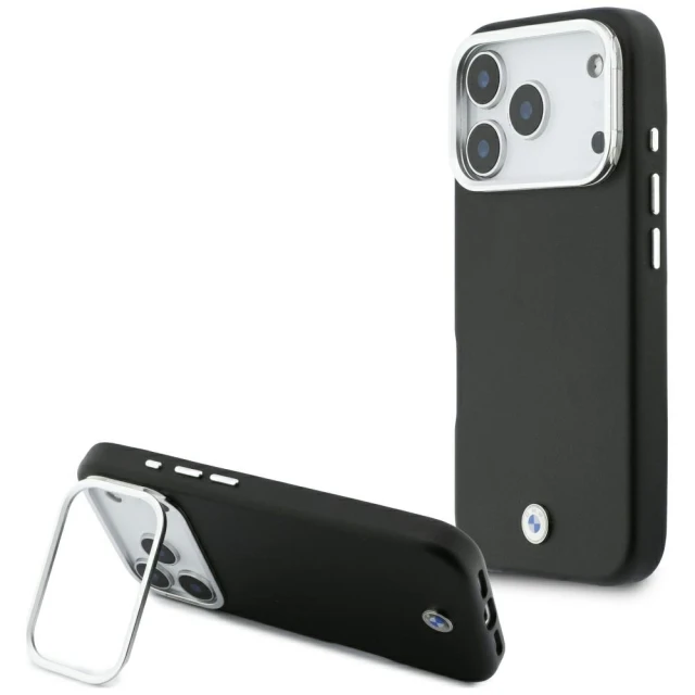 Чохол BMW M Sign Metal Logo для iPhone 17 Pro Black with MagSafe (BMHMP17L25PFWKCSK)