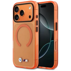 Чохол BMW M IML Metal Logos для iPhone 17 Pro Max Orange with MagSafe (BMHMP17X25HSMLK2O)