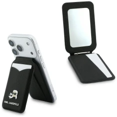 Гаманець з дзеркалом Karl Lagerfeld Stand Mirror MagSafe Black with MagSafe (KLWMSMPGKCHPK)