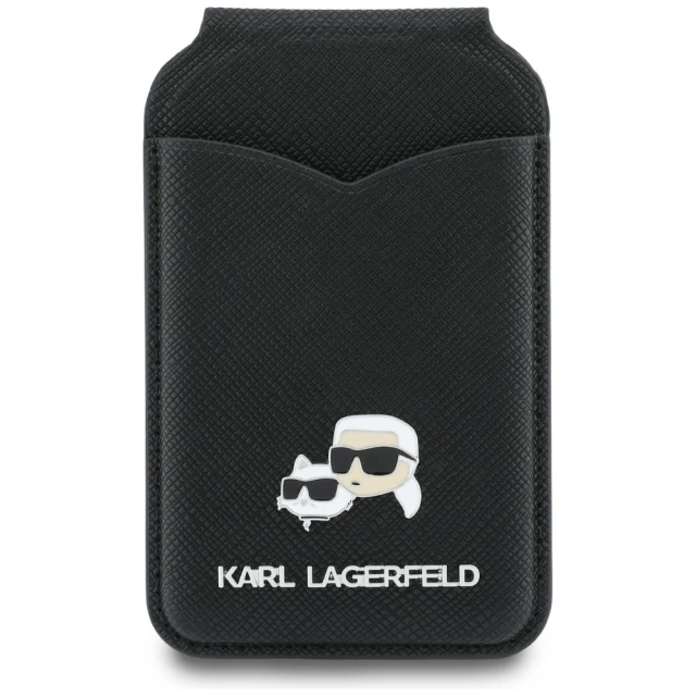 Гаманець з дзеркалом Karl Lagerfeld Stand Mirror MagSafe Black with MagSafe (KLWMSMPGKCHPK)