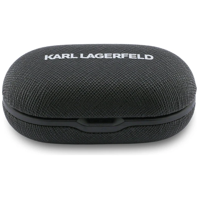 Навушники TWS Karl Lagerfeld Saffiano Logo ENC Black (KLTWSPSALMK)
